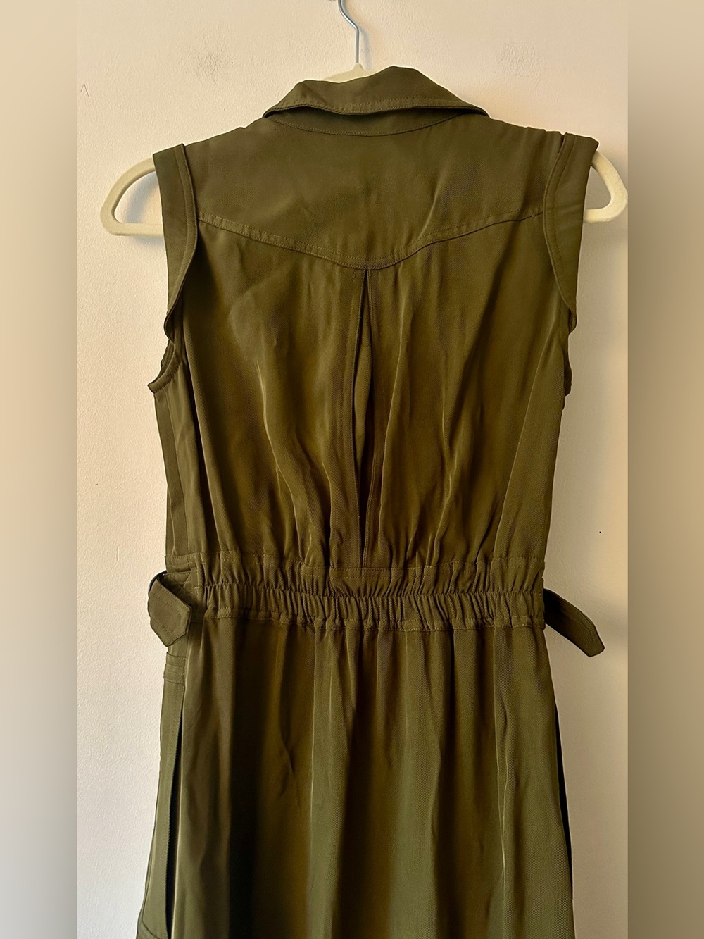NWT Reiss Effie Sleeveless Utility Midi Dress - Picture 12 of 14